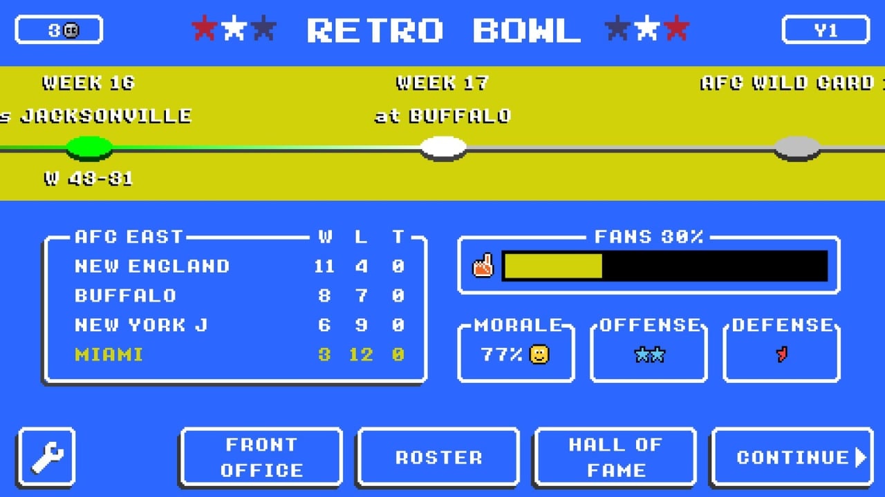 Retro BowlScreenshot 1